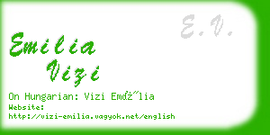 emilia vizi business card